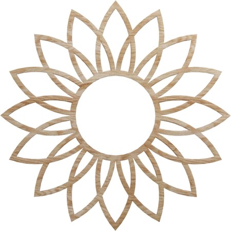 Ekena Millwork Daisy Wood Fretwork Pierced Ceiling Medallion, Red Oak, 22"OD x 7 5/8"ID x 1/4"T CMWP22X22X0250DARO